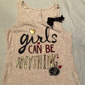 Justice Tank Top “Girls Can Be Anything”